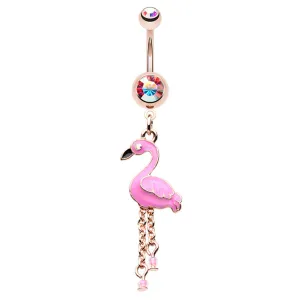 Chilean Flamingo Belly Dangle