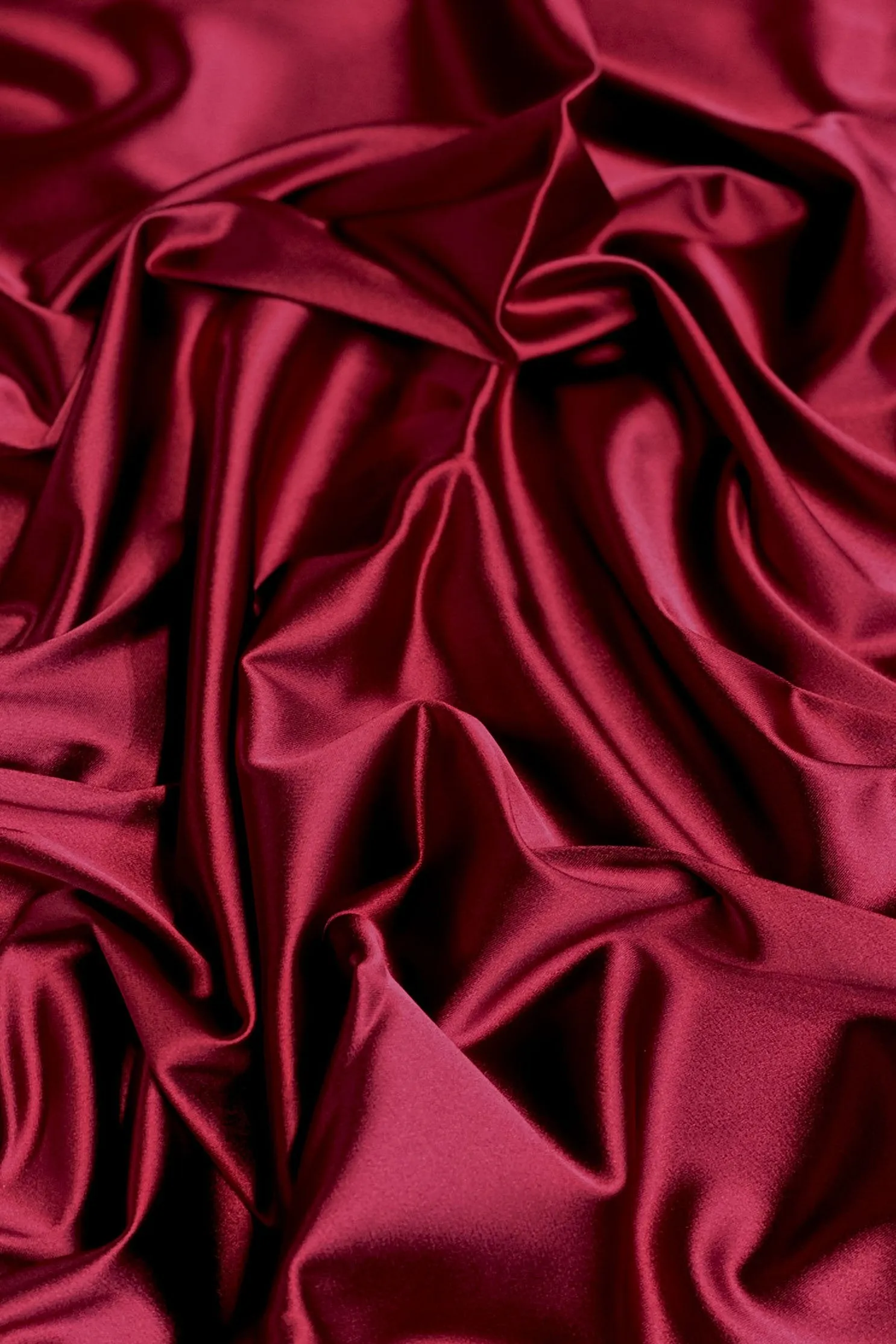 Chili Pepper Italian Stretch Satin Fabric