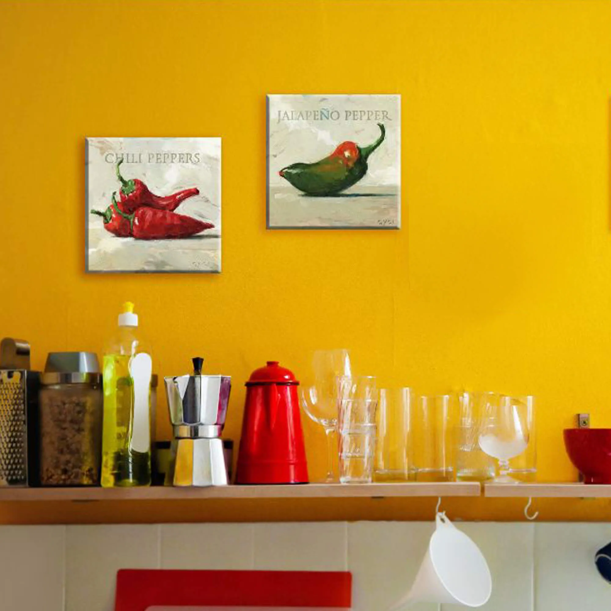 Chili Peppers Giclee Wall Art