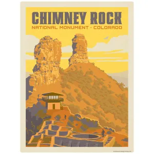 Chimney Rock National Monument Colorado Decal