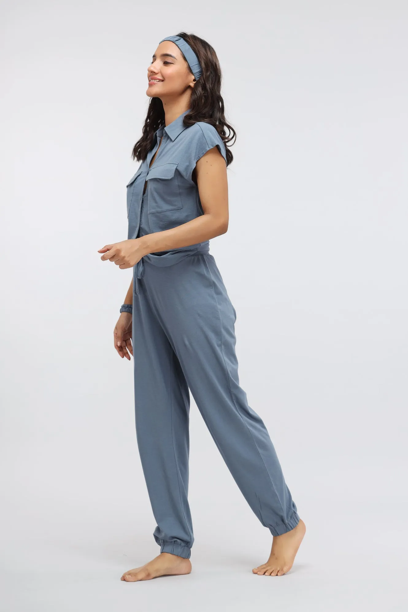 China Blue Supima® Jogger Set