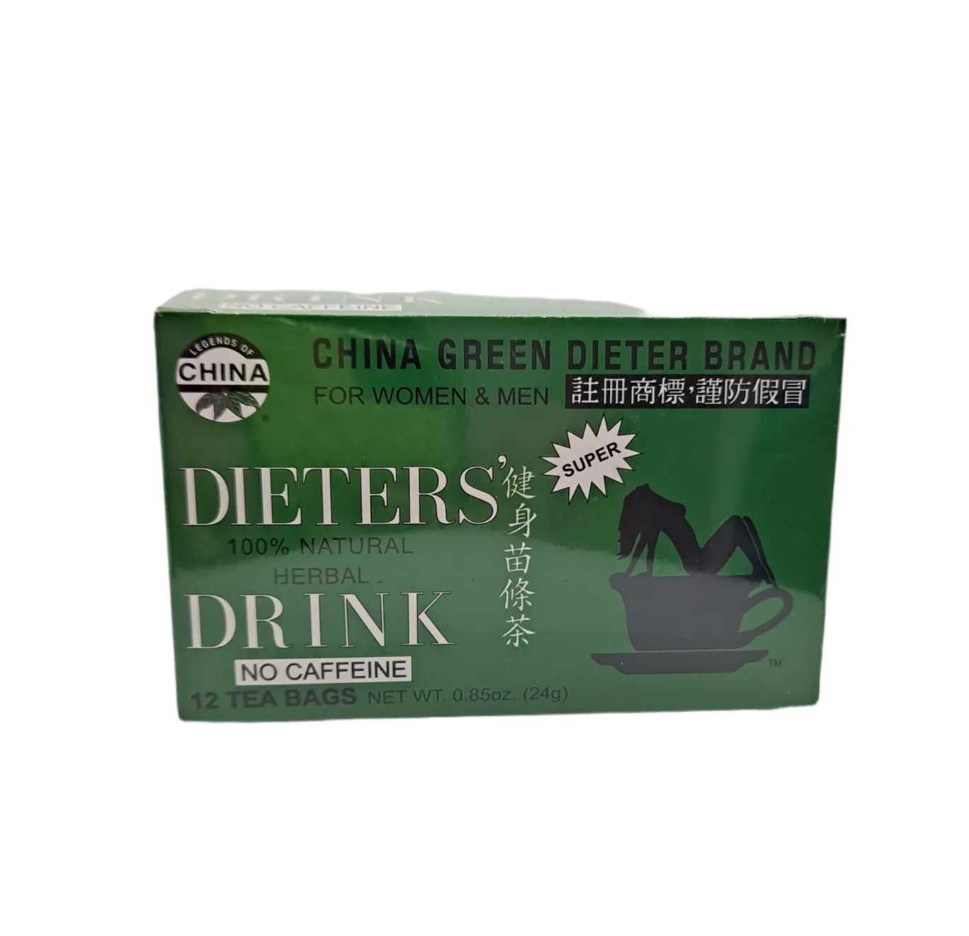 China Green Dieters 100% Natural Herbal Drink/ 12 tea bags