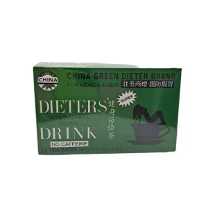 China Green Dieters 100% Natural Herbal Drink/ 12 tea bags