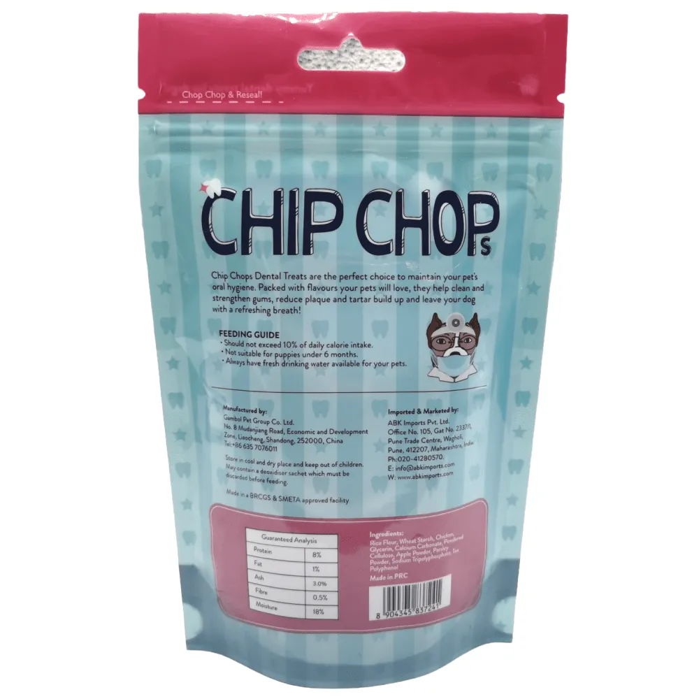 Chip Chops Star Dental Stix Chicken and Green Tea Flavored Dog Treats