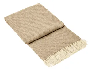 Chiswick Throw - Merino Wool/Cashmere - Beige