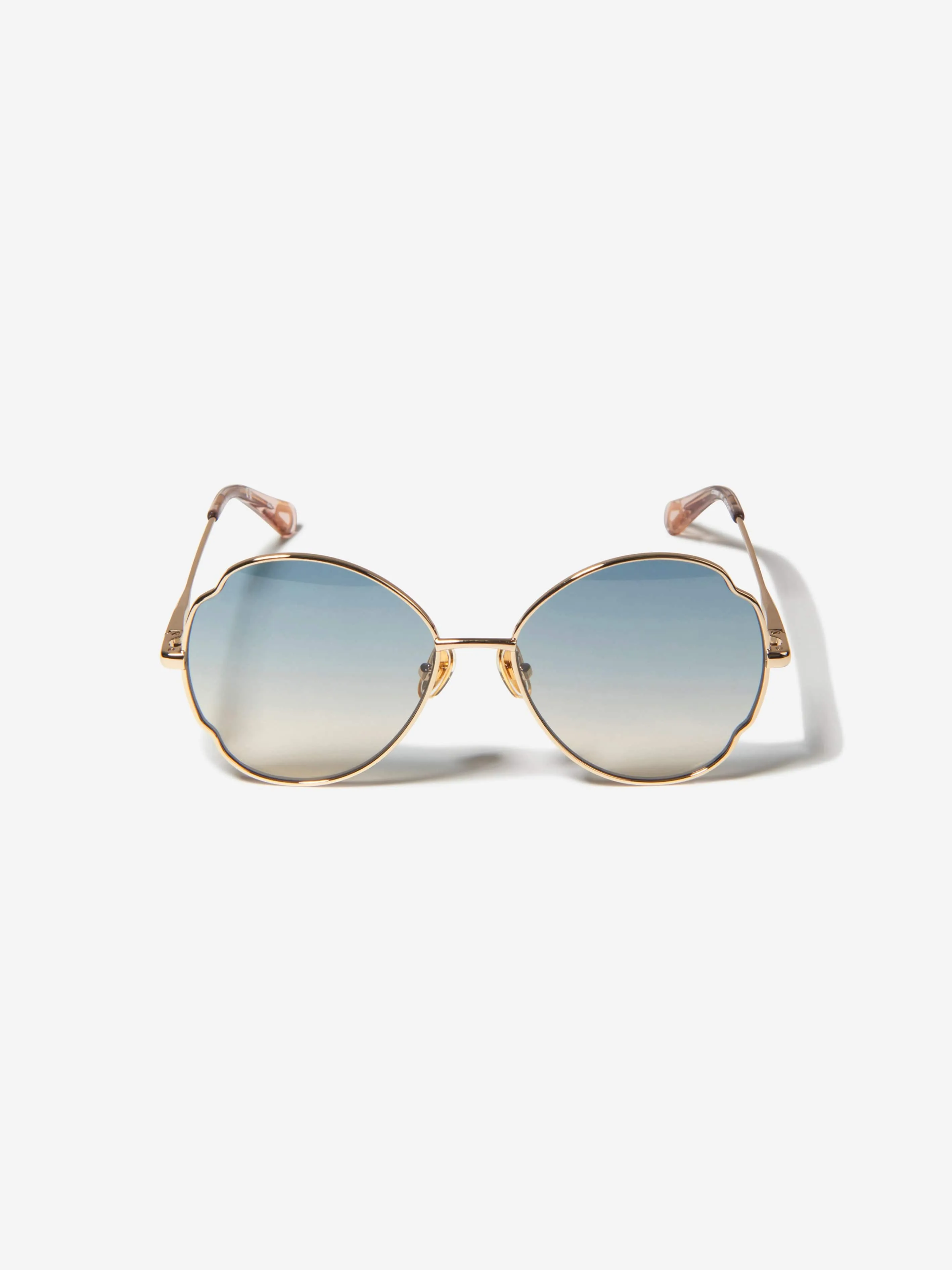 Chloé Girls Metal Framed Gradient Sunglasses