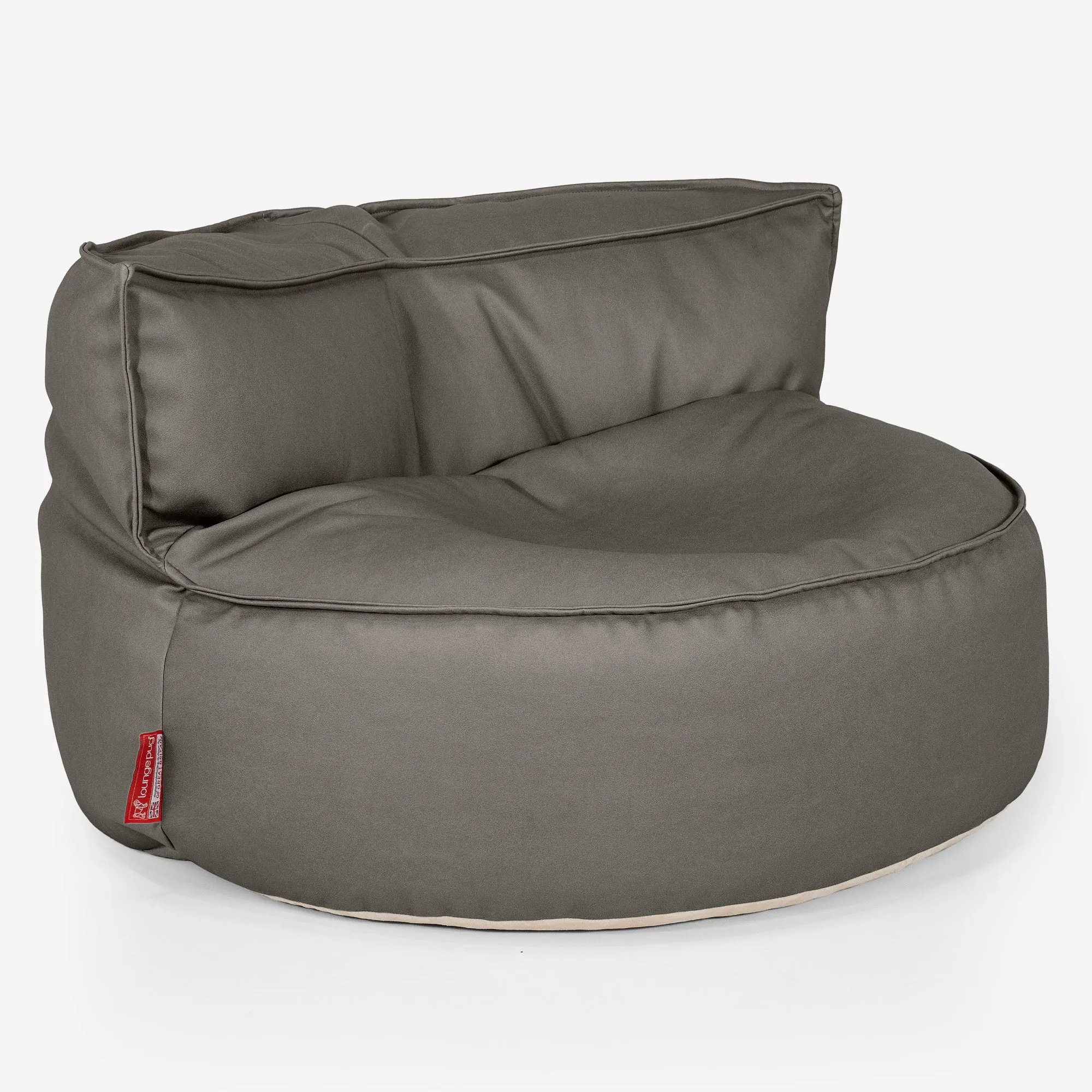 Chloe Bean Bag Sofa - Vegan Leather Grey