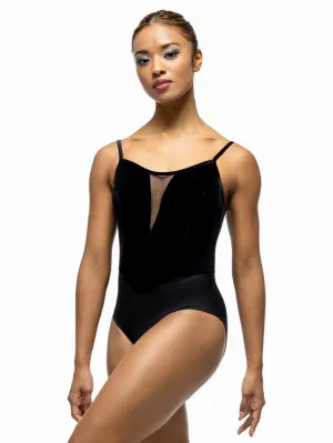 Chloe Black Velvet Leotard RTW