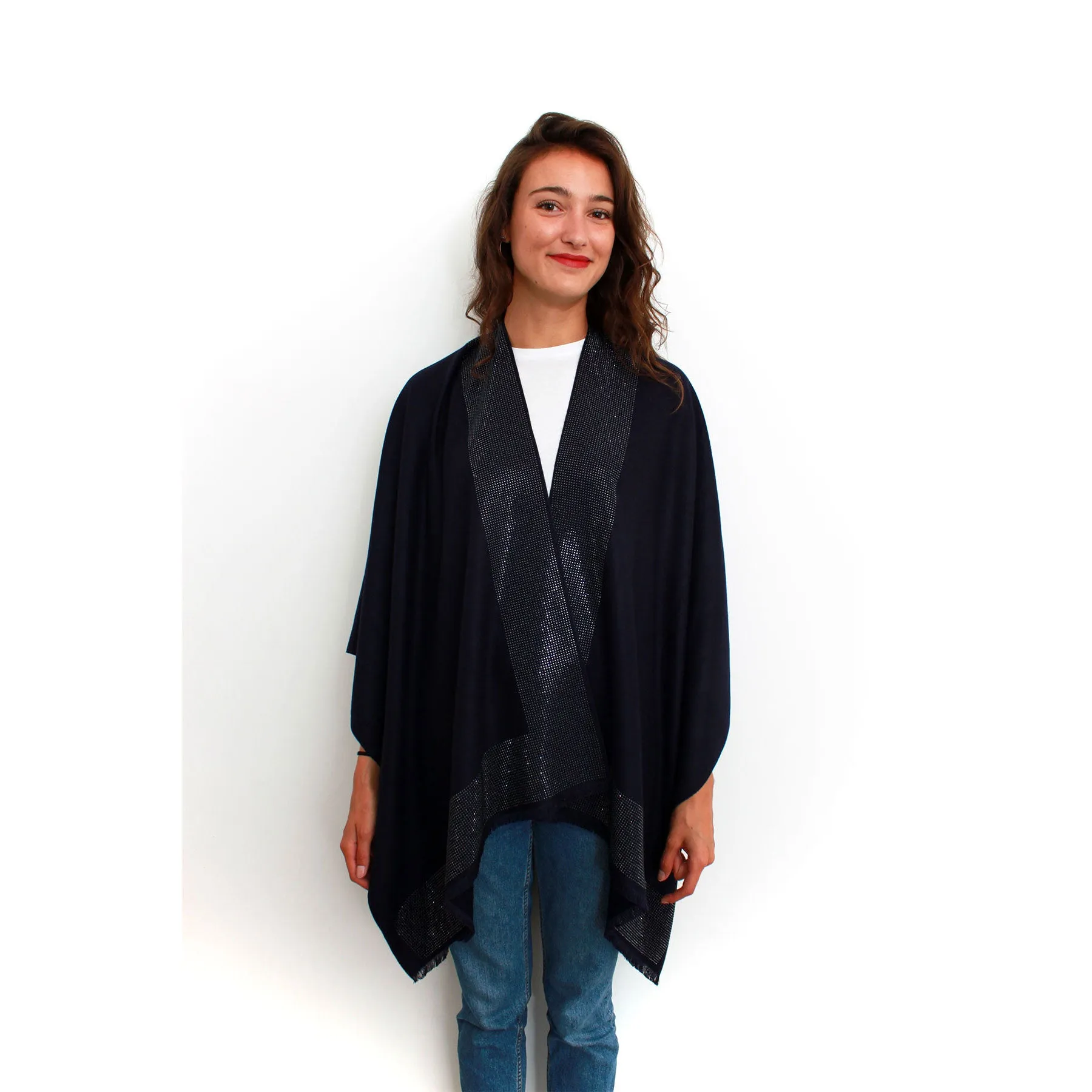 Chloe Cape: Navy