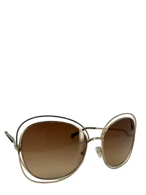 Chloe Carlina Butterfly-Frame Sunglasses