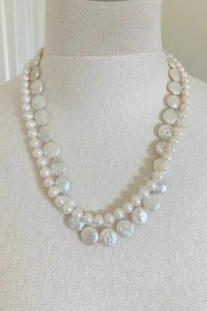 Chloe Pearl Necklace | Double Strand Freshwater Pearl Necklace | By Pearly Girls