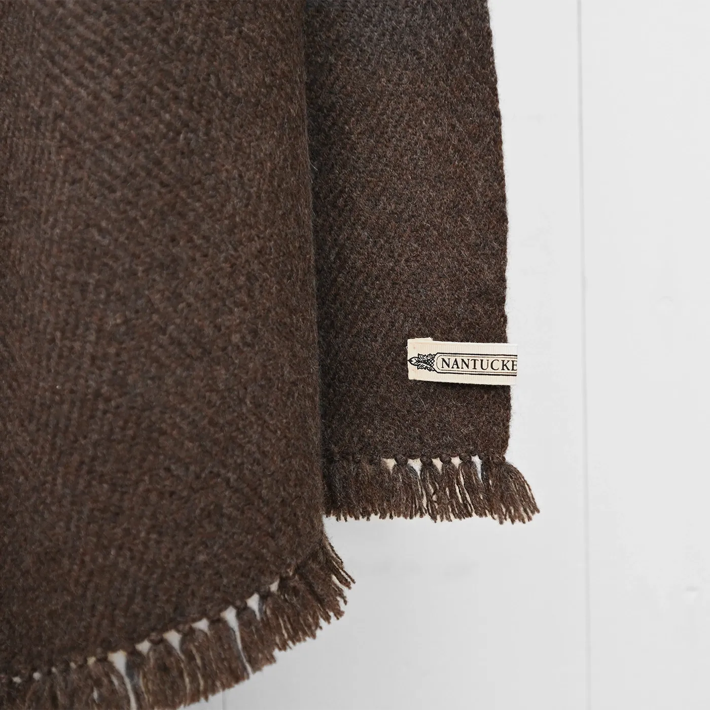 Chocolate Brown Handwoven Cashmere Throw