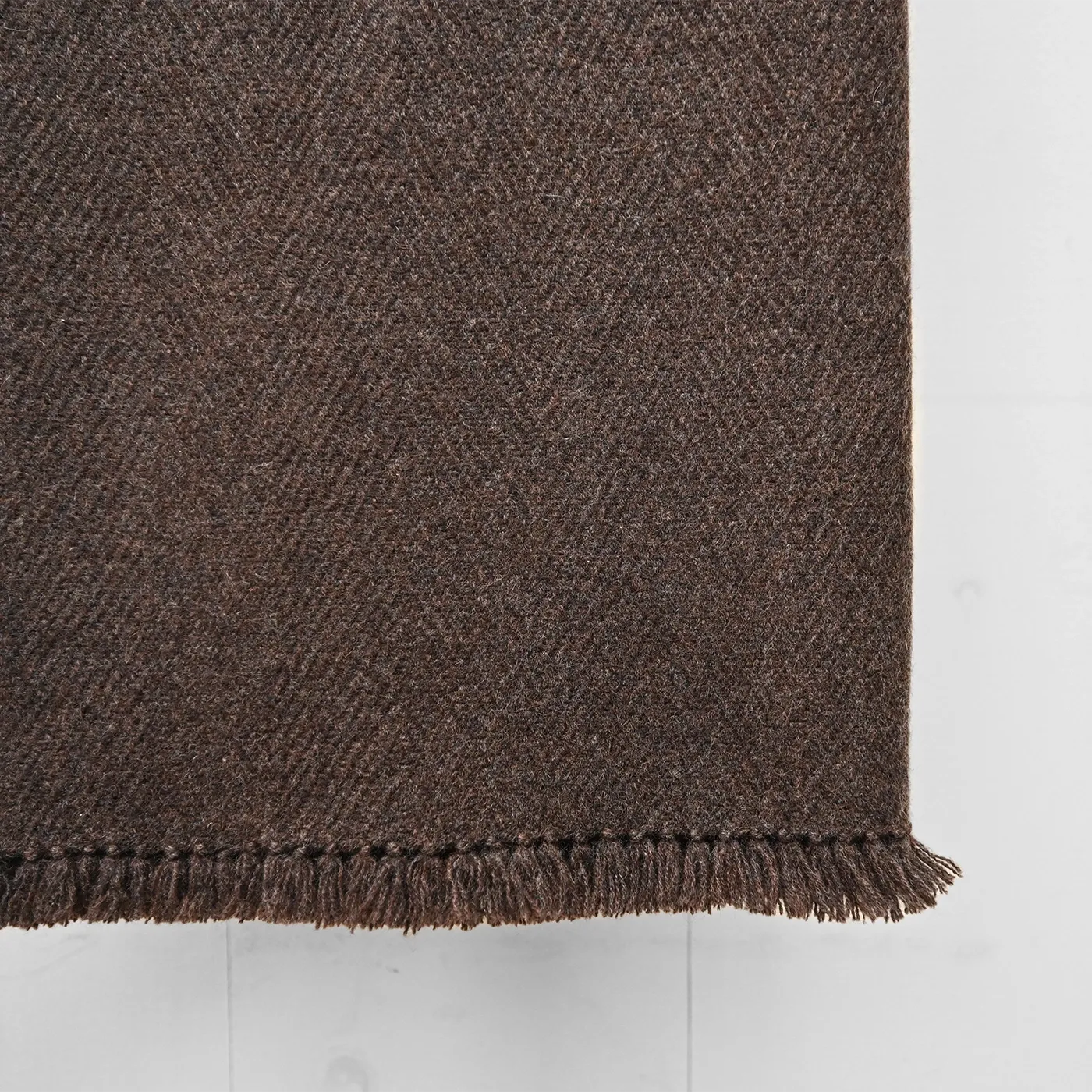 Chocolate Brown Handwoven Cashmere Throw