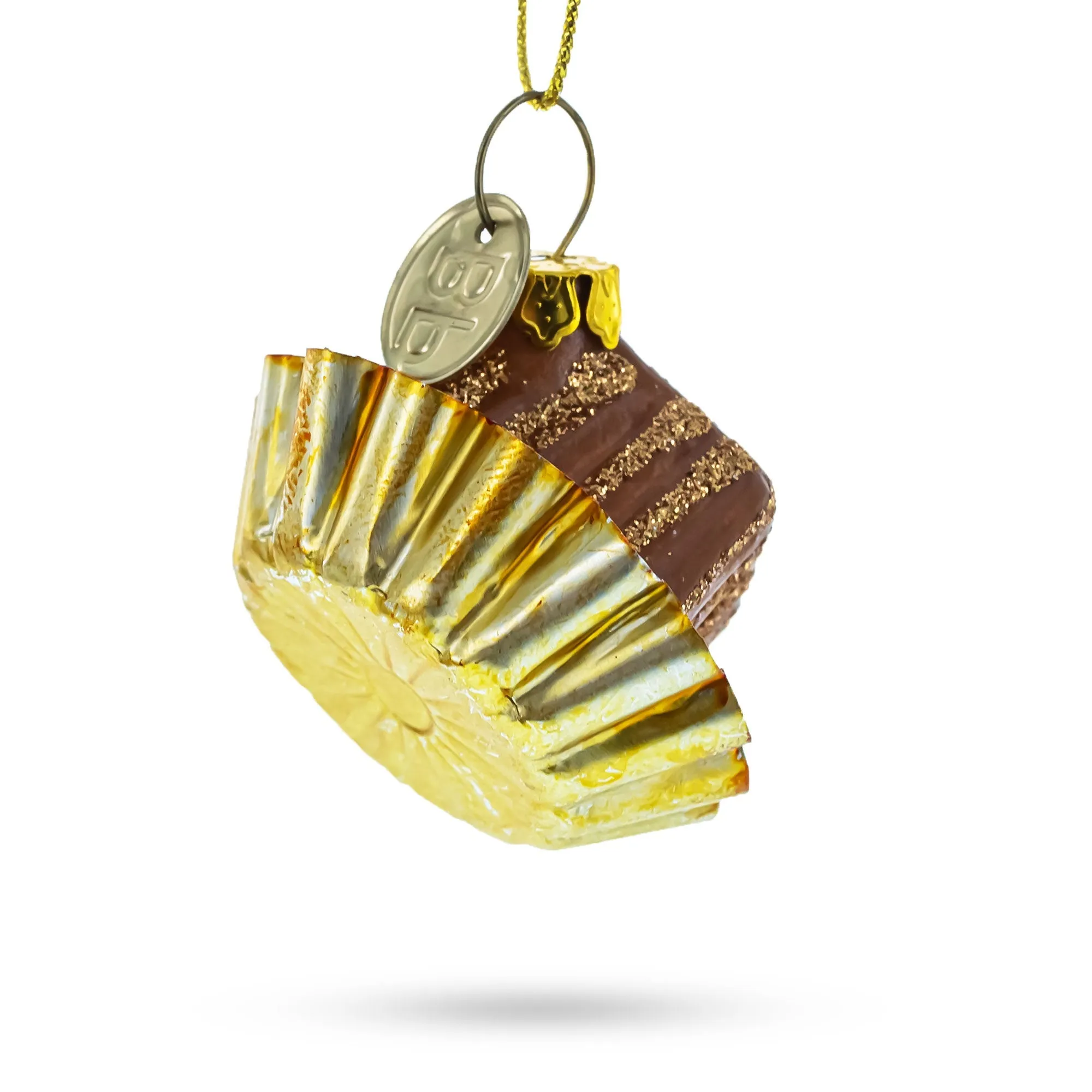 Chocolate Candy - Blown Glass Christmas Ornament