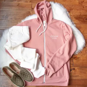 Choose Love Premium Fleece Zip Up Hoodie