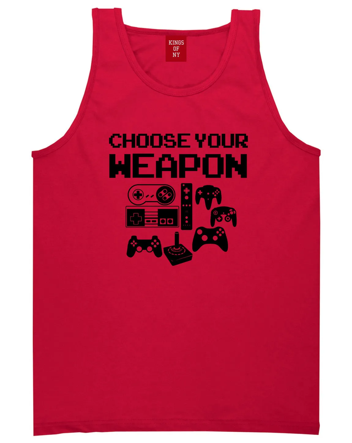 Choose Your Weapon Funny Gamer Mens Tank Top Shirt