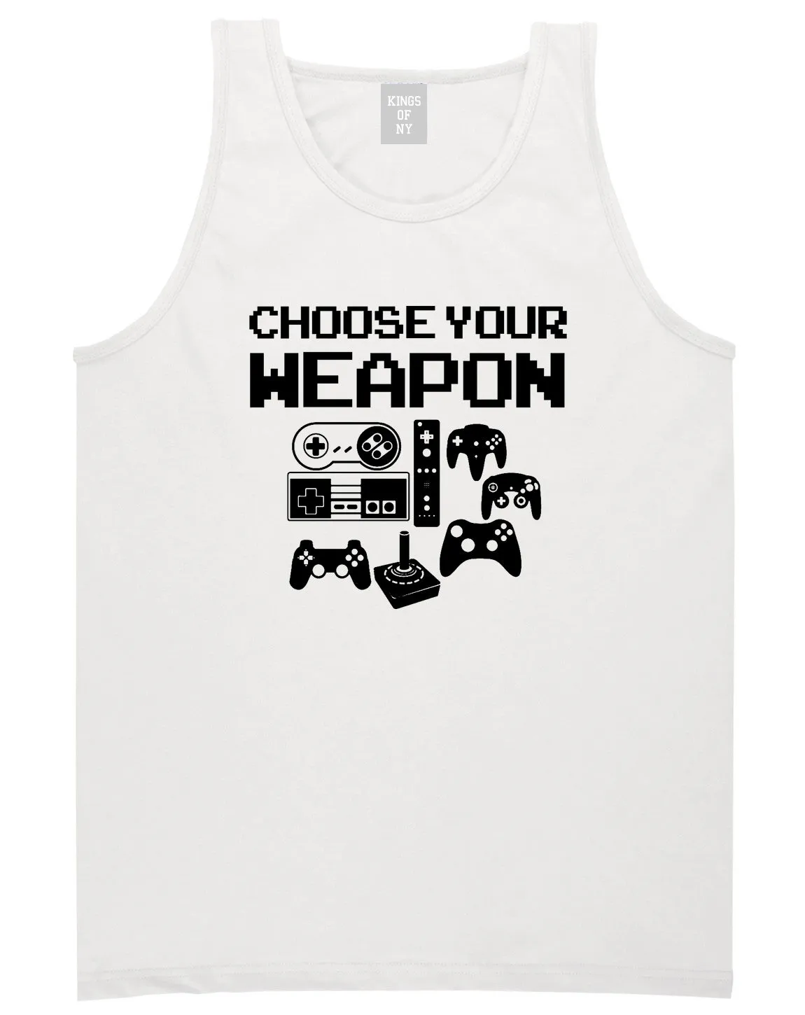 Choose Your Weapon Funny Gamer Mens Tank Top Shirt