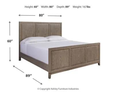 Chrestner California King Panel Bed with Dresser