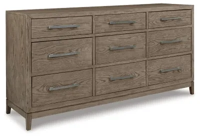 Chrestner California King Panel Bed with Dresser