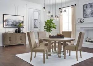 Chrestner Dining Table and 4 Chairs with Storage