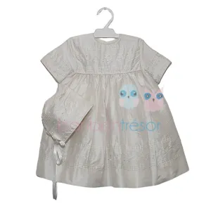 Christening - Baby Girl Silk with Swarovski Dress