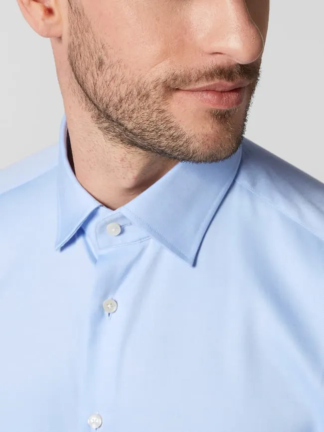 Christian Berg twill business shirt, light blue