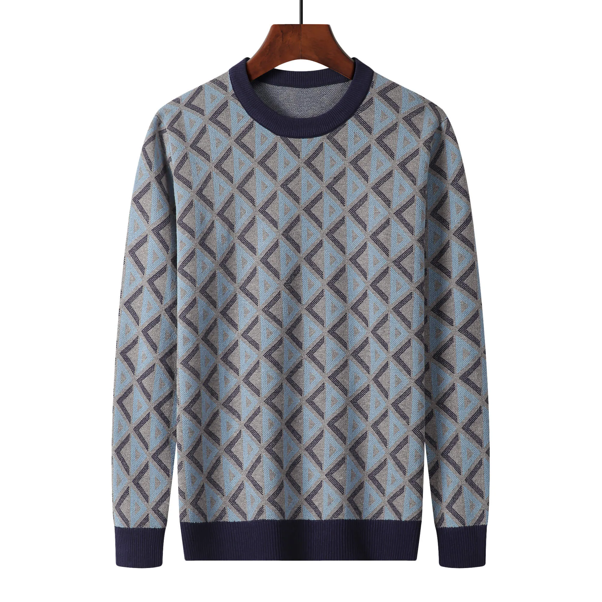 Christian Dior Jacquard Blue Sweater