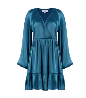 Christina Long Sleeve Mini Tiered Dress