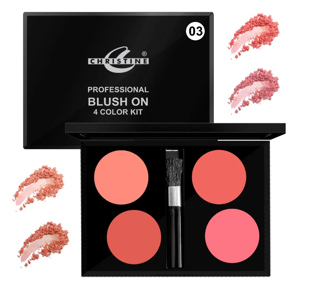 CHRISTINE BLUSH ON 4 COLOR KIT-03