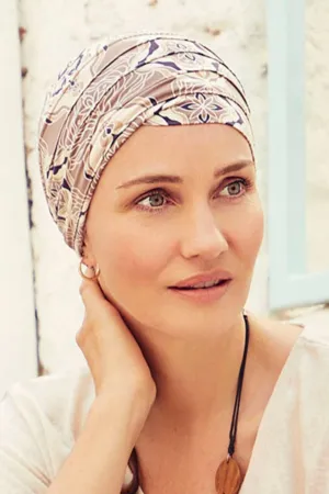 Christine Yoga Turban - Beige Ornaments