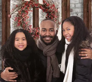 Christmas Brick Backdrop