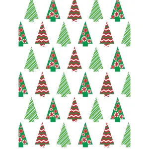 Christmas Candy Trees Backdrop