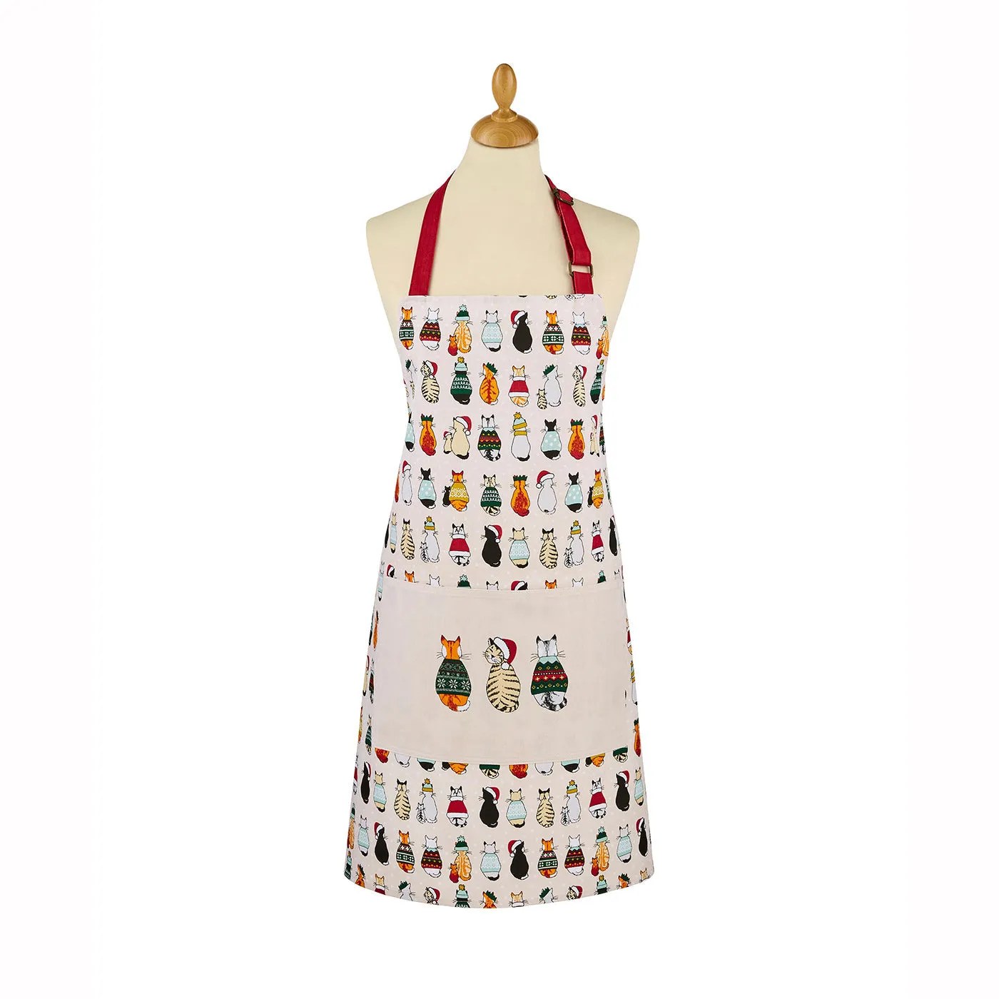 Christmas Cats Cotton Apron