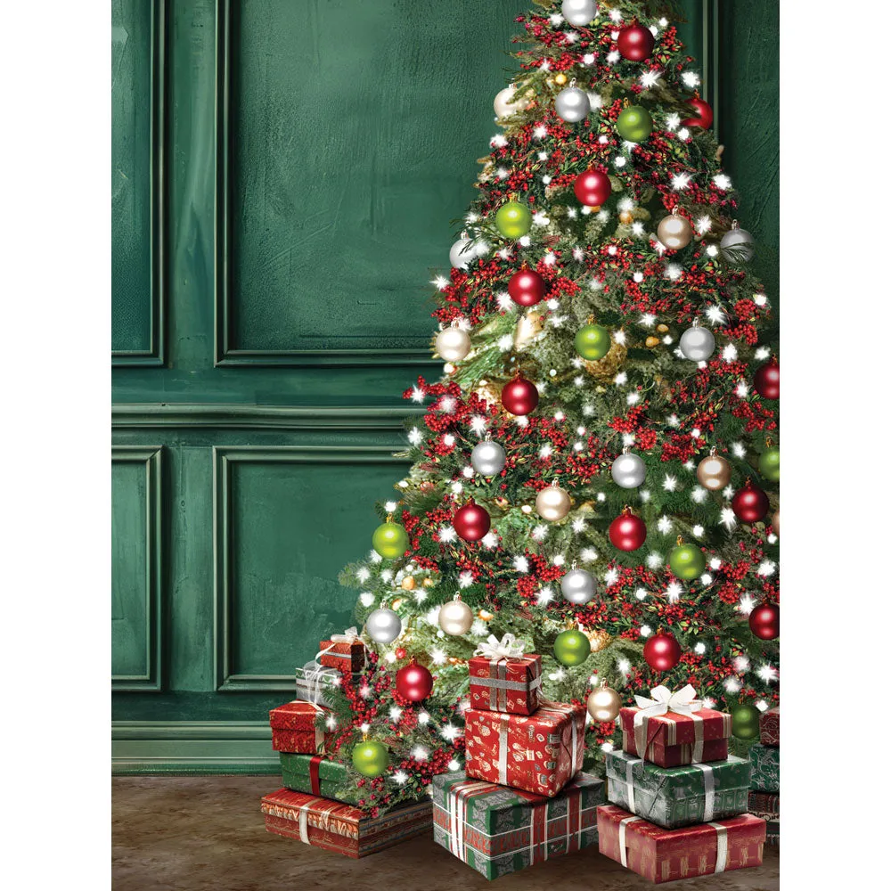 Christmas Cheer Tree Printed Backdrop