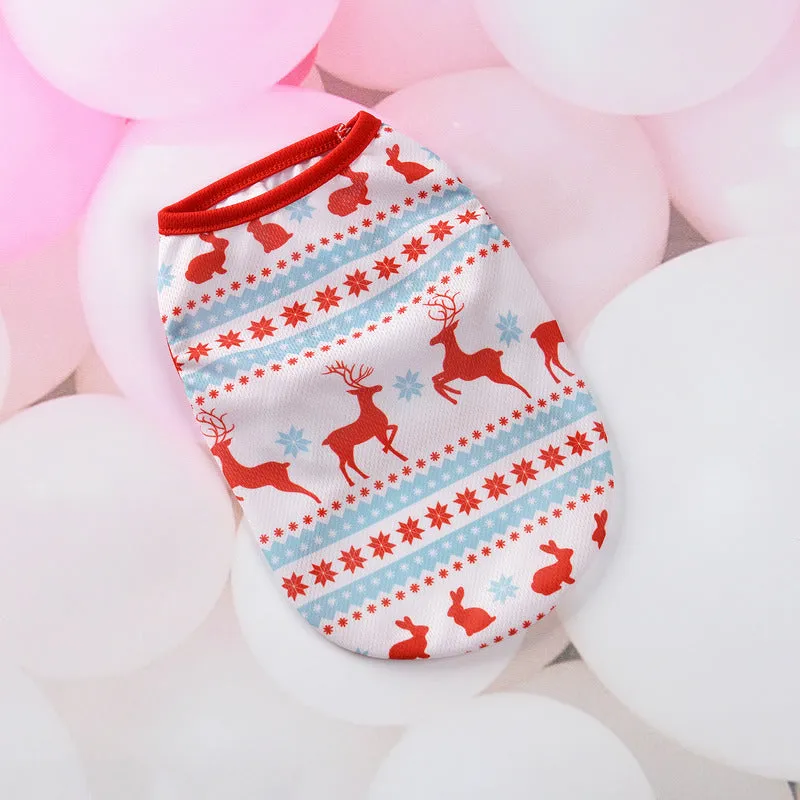 Christmas Cute Small Winter Pet Dog Apparel Puppy Dog Shirts for puppies