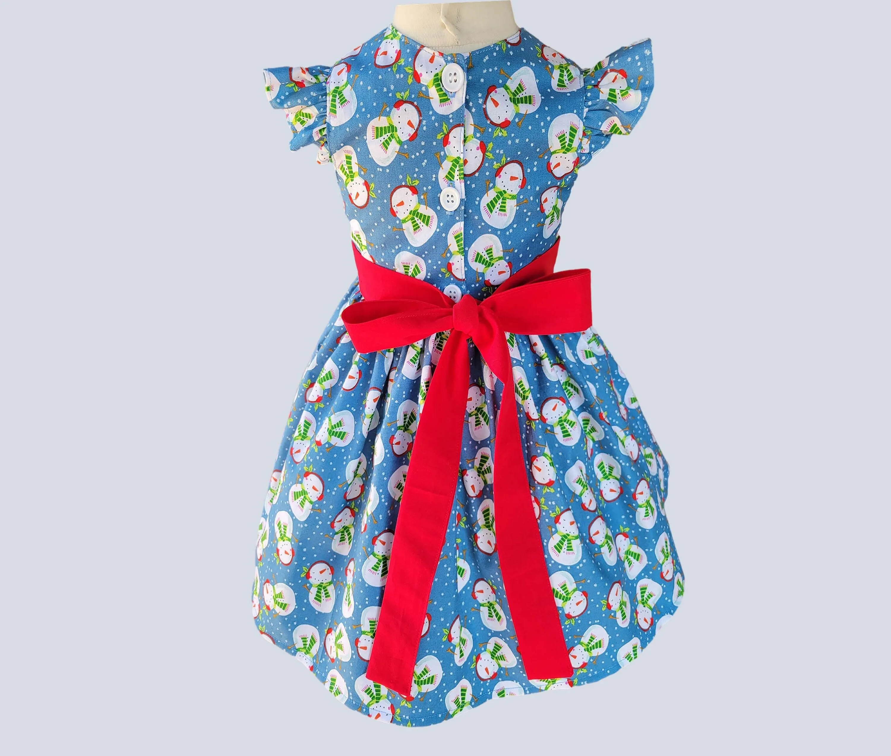 Christmas Dress Frosty fabric Christmas Frosty Girls Dress, Toddler Christmas Outfit,  Holidays Girl Dress, Girls dress