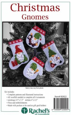 Christmas Gnomes  Ornaments Kit