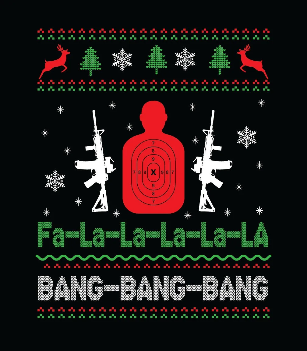 Christmas Gun Lover T-Shirt | Ugly Style Sweater Gun Hoodie | Xmas Gift for Gun lovers | Pro Gun | Gun Right | Unisex Shirt