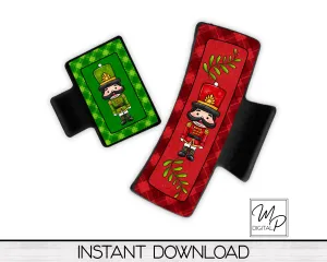 Christmas Nutcracker Hair Clip Sublimation Design, Digital Download