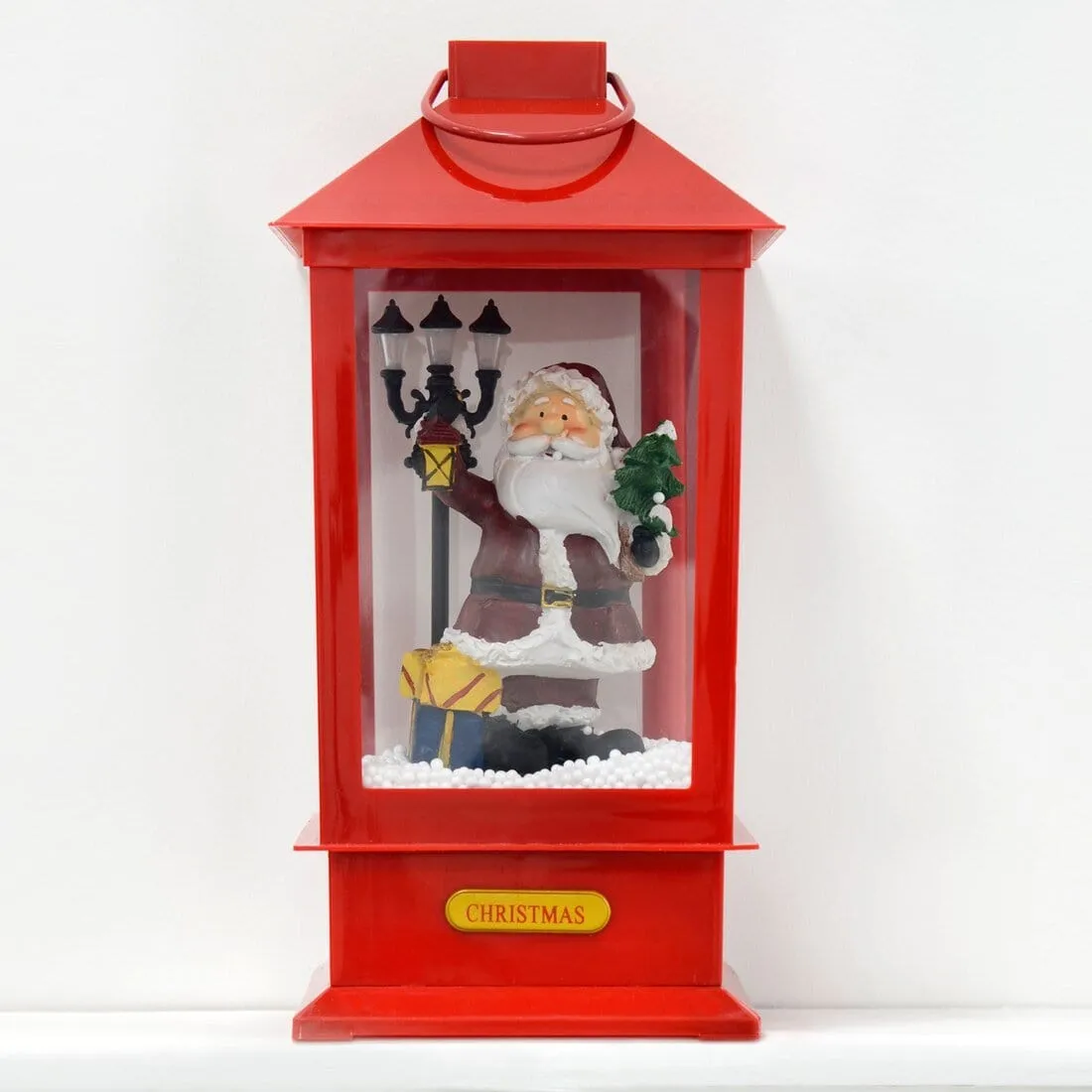 Christmas Snowing Singing Lantern Let It Snow Santa/Snowman