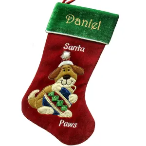 Christmas Stocking Personalized - Happy Santa, Snowman, Cat, Dog, Family XMAS Stockings