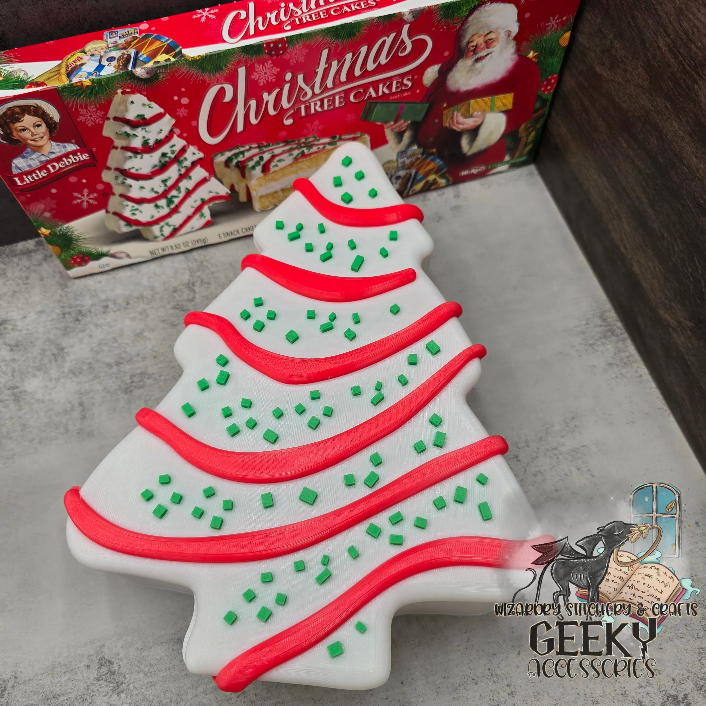 Christmas Tree Cake Container - Silky