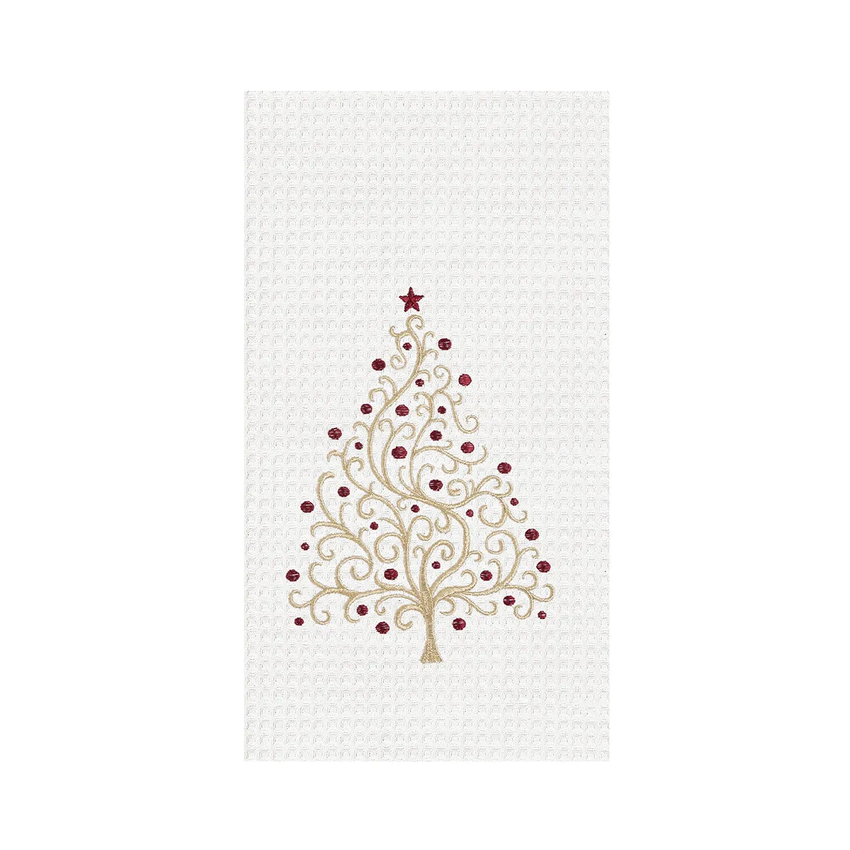 Christmas Tree Swirl Kitchen Towel