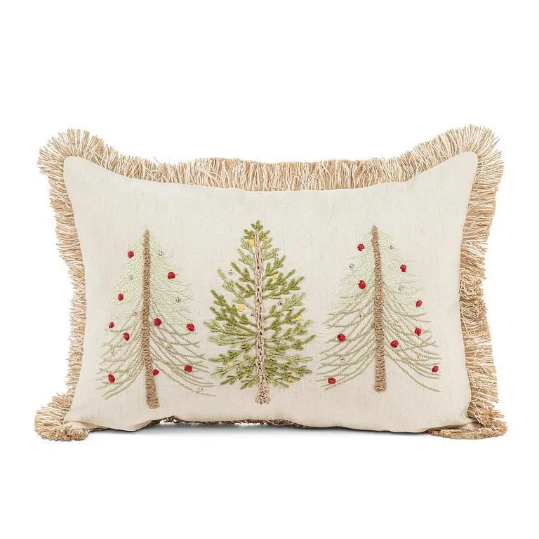 Christmas Tree Trio Pillow