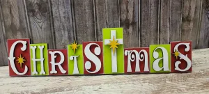 Christmas word block