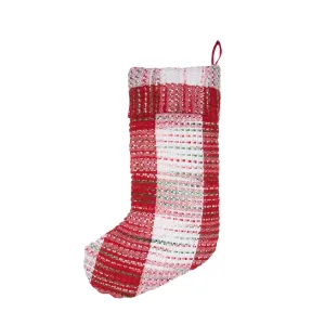 Christmas Woven Melange Stocking