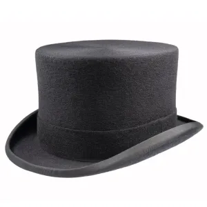 CHRISTYS' Wool Felt Top Hat - Black