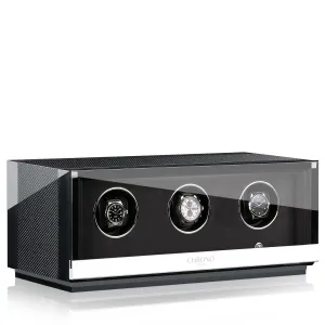 CHRN Watch Winder Ambiance III Carbon Black High Gloss