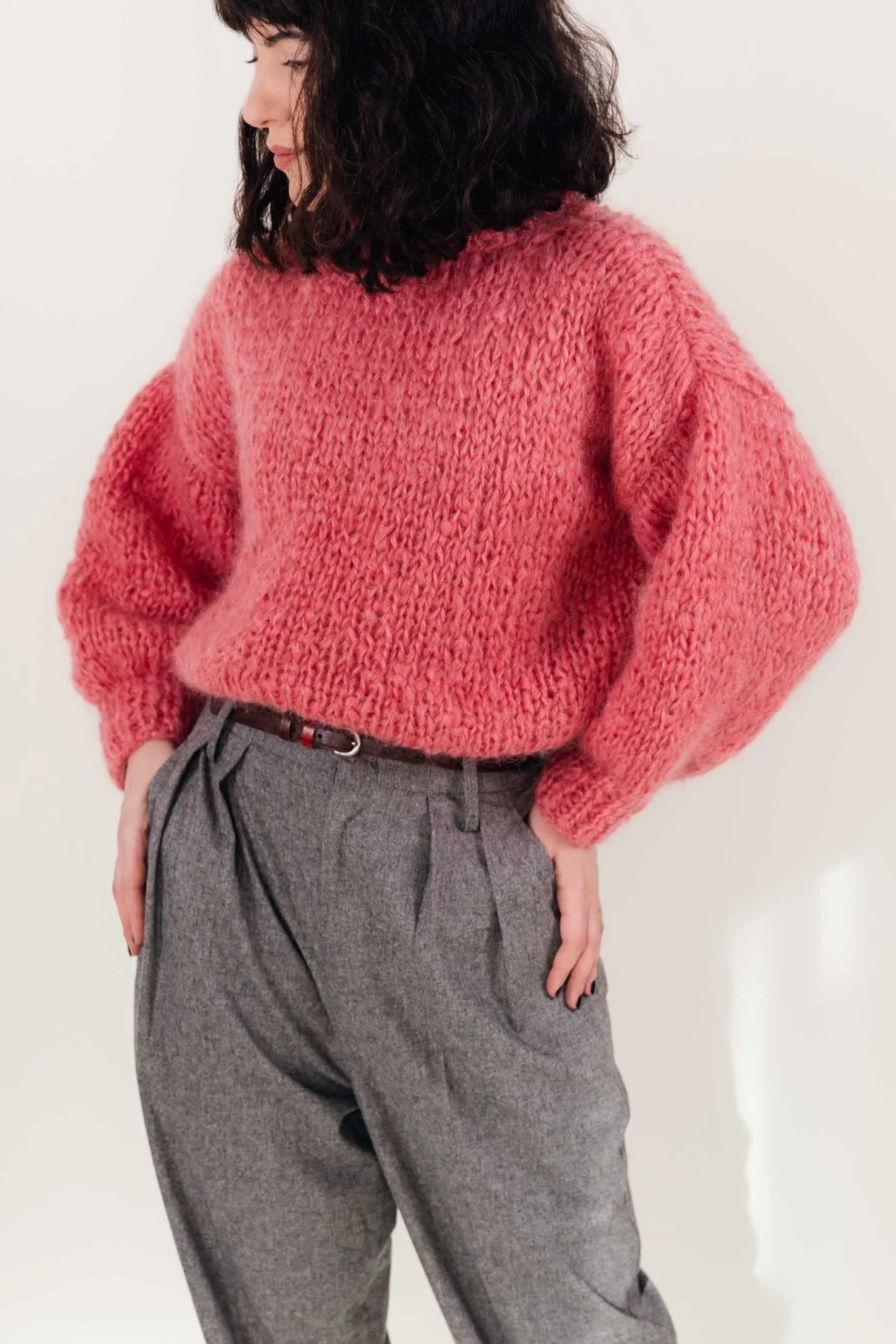 Chunky mohair sweater