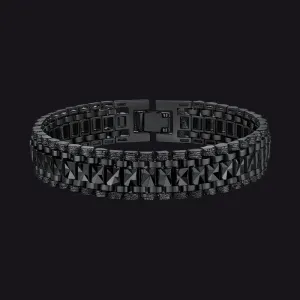 Chunky Watch Strap Cuban Link Bracelet for Men